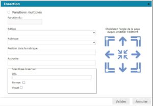 Ajout d'une nouvelle insertion.